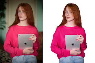 remove background and retouch your 5 portrait photo