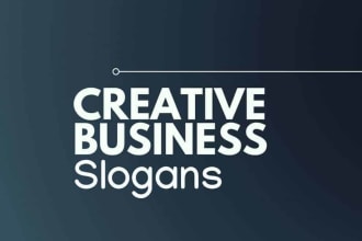 write a clever tagline, slogan, or motto for your company