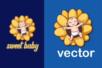 vectorize, redesign, raster to vector logo and image