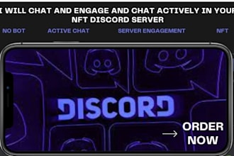 chat and engage actively in your nft discord server