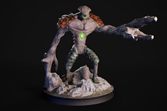 do a detailed 3d sculpture in zbrush
