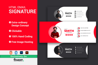create clickable htm email signature for outlook, gmail etc