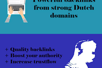 create high quality dutch backlinks from food domains