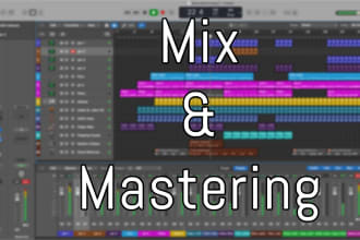 mix master your song, tune and fix vocal 24 hours