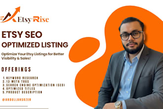do etsy product listing with etsy SEO tags and etsy optimized titles