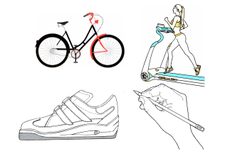 draw line art illustrations for products, coloring books, icons, and gym image
