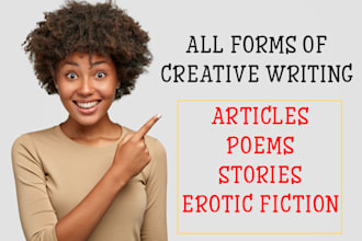 ghost write story, poems, and articles