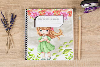 design notebook cover for kid