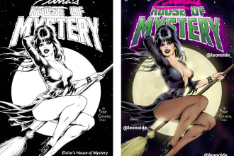 color your inked comic page or illustration