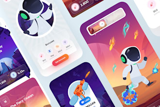 design professional app screen UI design
