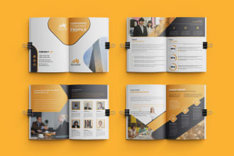 design a unique company profile or business brochure