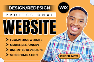 design and redesign a modern wix website