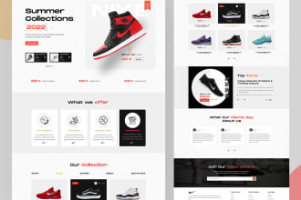 do attractive landing page design in figma, or figma website design