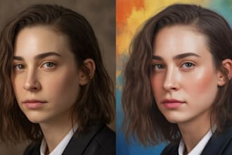 paint your photo as a realistic digital oil painting