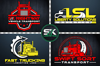 do transport logistics and trucking logo within 20 hours
