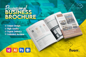 digital flyer, bifold or trifold, and business brochure design