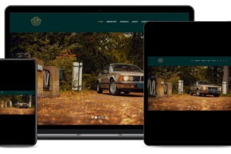 make a responsive online car dealership website
