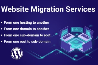migrate a website, move wordpress website migration to a new host