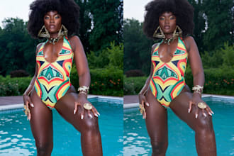 do high end beauty, fashion portrait retouching in 24hrs