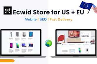 build a mobile responsive ecwid store for your US or eu business