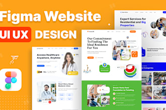 do figma website design, website ui design, figma design, ui ux design