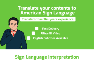 translate your content to asl or bsl sign language