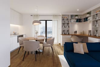do interior design with realistic 3d visualization for rooms