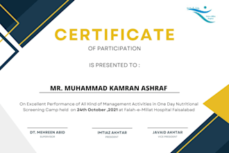 design certificate of completion appreciation participation and more