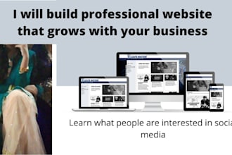 create a full website for your business