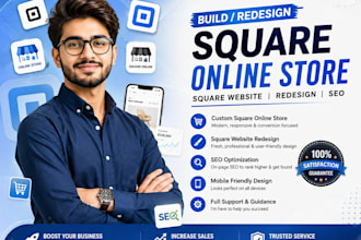 build square online store square website redesign square online square SEO