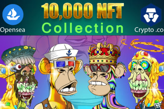 design a unique custom nft character and nft art collection