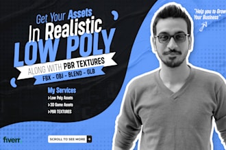 create low poly game assets