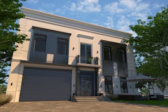 design 3d architectural visualization from blueprints