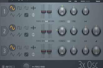 teach how to make any real instrument or sound only with fl studio 3x osc