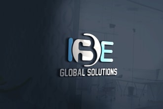 design professional 3d minimalist modern business logo