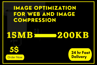 optimize image and compress image and resize image for web