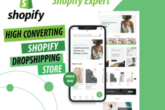 setup a premium shopify dropshipping store