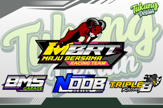 automotive car racing team logo design