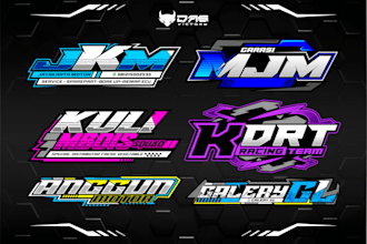 automotive car racing team logo design