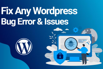 fix wordpress bug, wordpress issues within 24 hours