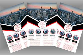 design a  professional business poster real estate and leaflet flyers
