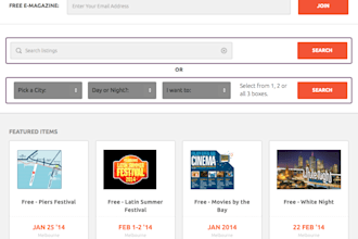 publish your event  with a link to your website