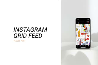 create instagram grid, puzzle, feed