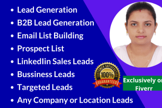 do highly targeted b2b linkedin lead generation and prospect email list building