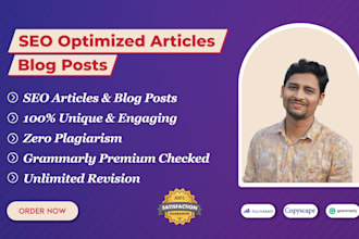 be your SEO content writer and article writer for websites