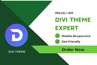 be your expert for wordpress divi builder or divi theme ,divi website