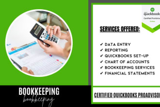 do setup, clean up and bookkeeping in quickbooks online
