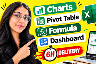 convert data to an professional ms excel graphs and charts