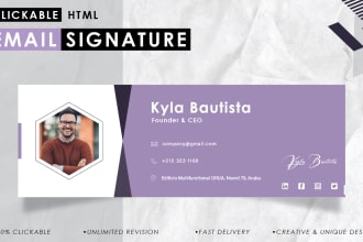 create static or animated eye catching email signature gif