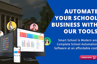 do school management system with online course
